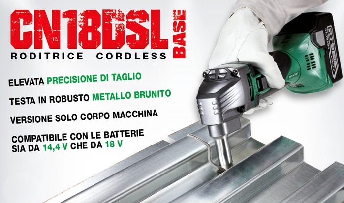 Nuova roditrice cordless CN18DSL