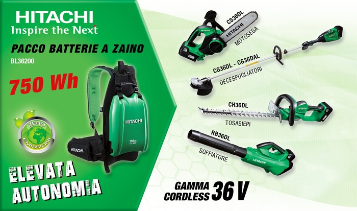 Gamma di utensili cordless 36 V