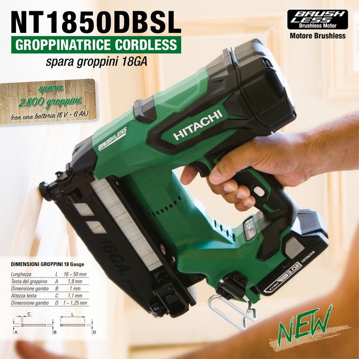 Nuova Groppinatrice 18GA - cordless 18 V