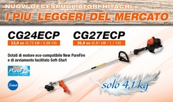 I nostri decespugliatori CG24ECP - CG27ECP sono i